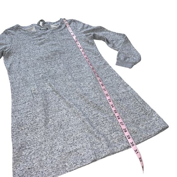 Jack by BB Dakota Day Off Knit Lace Up Back Gray Sweater Dress Size XS - Picture 4 of 9